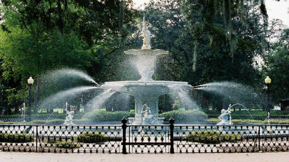 Forsyth Fountain in Savannah, GA